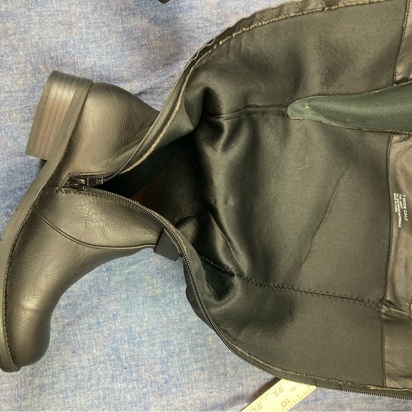 Kisses Black Boots Size 7 Wide Calf - Picture 11 of 13